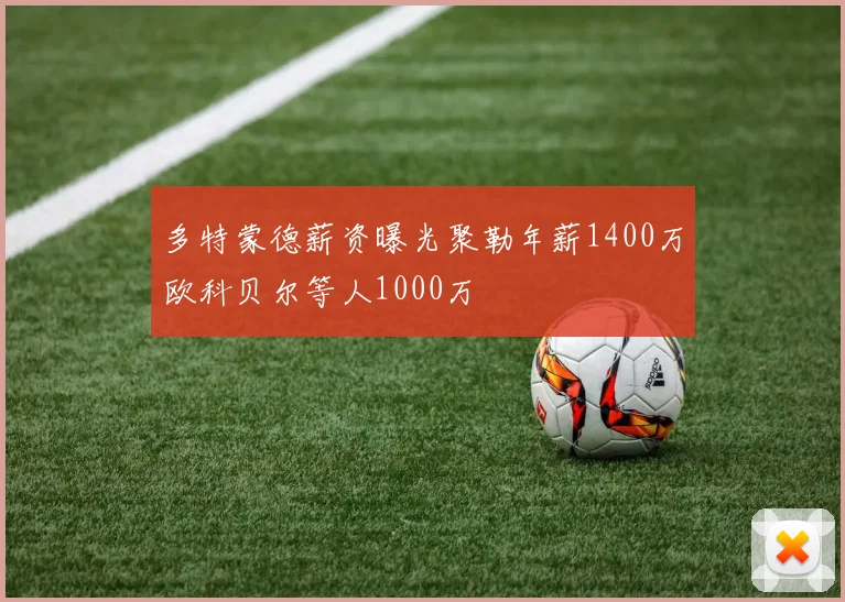 多特蒙德薪资曝光聚勒年薪1400万欧科贝尔等人1000万